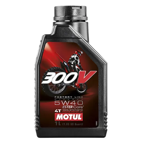 Motul 300V 5W40 Offroad Synthetic Oil 1 Liter Quart 4