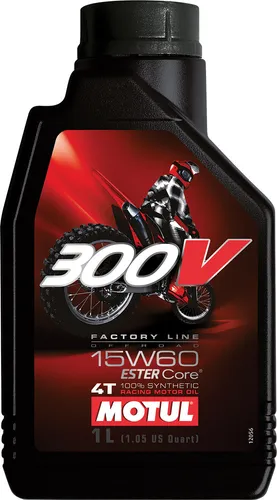 Motul 300V 15W60 Offroad Synthetic Oil 1 Liter 1 Quart
