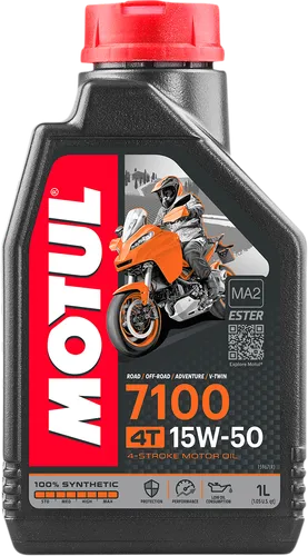 Motul 7100 4T 15W50 Synthetic Motor Engine Oil 1 Liter Quart