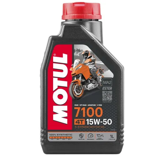 Motul 7100 4T 15W50 Synthetic Motor Engine Oil 1 Liter Quart 4