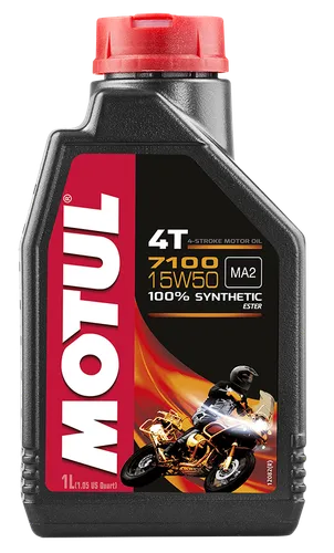 Motul 7100 4T 15W50 Synthetic Motor Engine Oil 1 Liter Quart 3