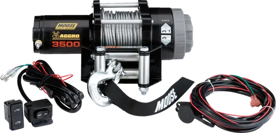 3500 lb Winch - Wire Rope - 50' 2