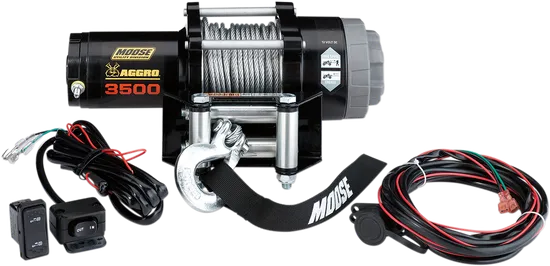 3500 lb Winch - Wire Rope - 50' 1