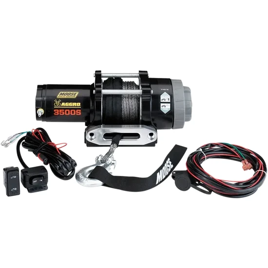 3500 lb Winch - Synthetic Rope - 50' 2