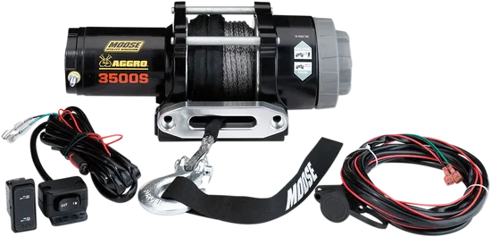 3500 lb Winch - Synthetic Rope - 50' 1