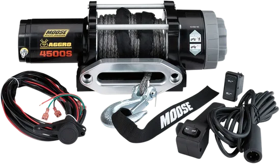 4500 lb Winch - Synthetic Rope - 50' 1