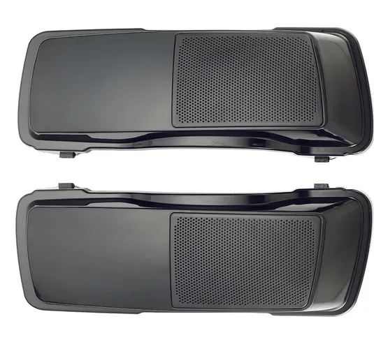 Harddrive Saddle Bag Speaker Lids Left Right Pair