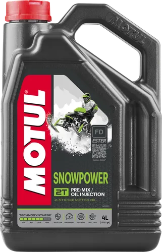 Motul Snowpower 2T Synthetic Engine Motor Oil 4 Liter 1 Gallon