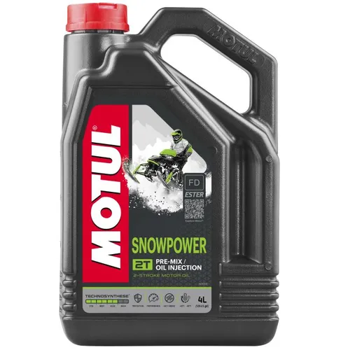 Motul Snowpower 2T Synthetic Engine Motor Oil 4 Liter 1 Gallon