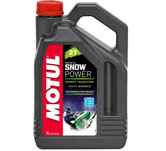 Motul Snowpower 2T Synthetic Engine Motor Oil 4 Liter 1 Gallon