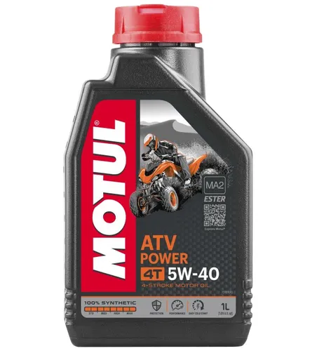 Motul ATV 4T Power 5W40 Engine Motor Oil 1 Liter Quart 4