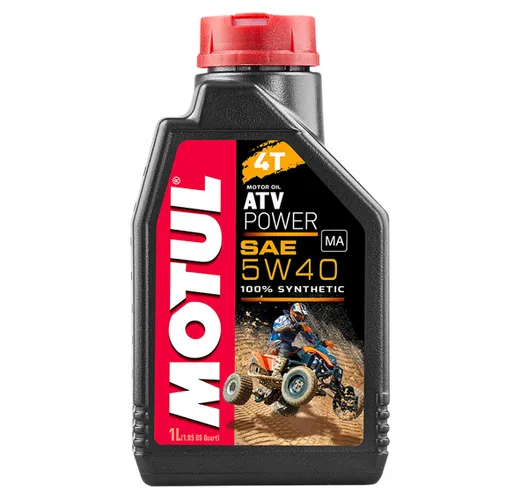 Motul ATV 4T Power 5W40 Engine Motor Oil 1 Liter Quart 5