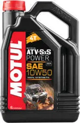 Motul ATV UTV SXS 4T Power Synthetic 10W50 Motor Engine Oil 4 Liter 1 Gallon