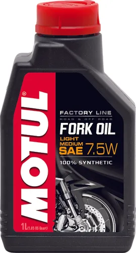 Motul Factory Line 7.5W Synthetic Fork Oil 1 Liter Quart