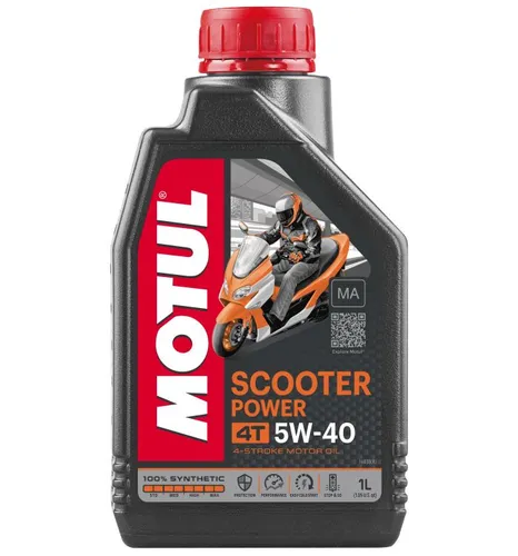 Motul Scooter Power 4T 5W40 Engine Motor Oil 1 Quart Liter