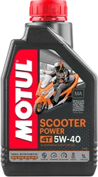 Motul Scooter Power 4T 5W40 Engine Motor Oil 1 Quart Liter