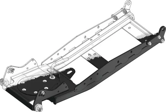 KFI UTV Snow Plow Kit 72 in Wide Steel Straight Blade 4