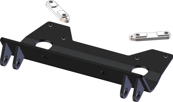 KFI UTV Snow Plow Kit 72 in Wide Steel Straight Blade 5