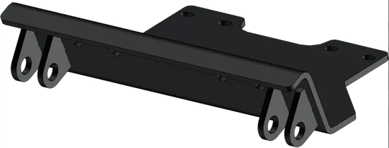 KFI UTV Snow Plow Kit 72 in Wide Steel Straight Blade 5