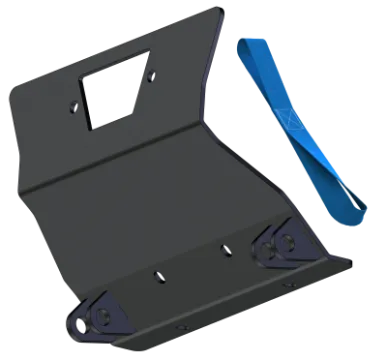 KFI UTV Snow Plow Kit 72 in Wide Steel Straight Blade 5