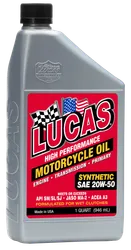 Lucas Synthetic High Performance 20W50 Engine Motor Oil 1qt