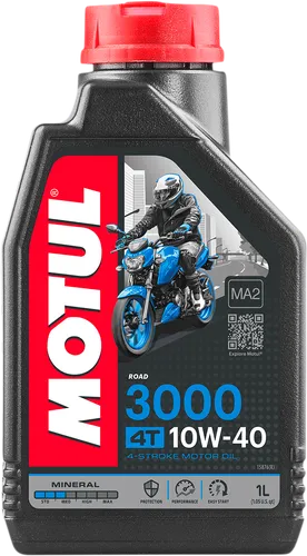 Motul 10W40 3000 Mineral 4T Engine Motor Oil 1 Liter Quart 4