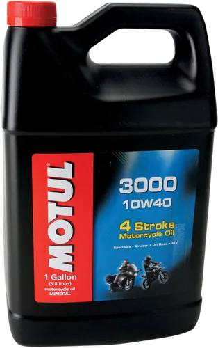 Motul 10W40 3000 Mineral 4T Engine Motor Oil 1 Gallon
