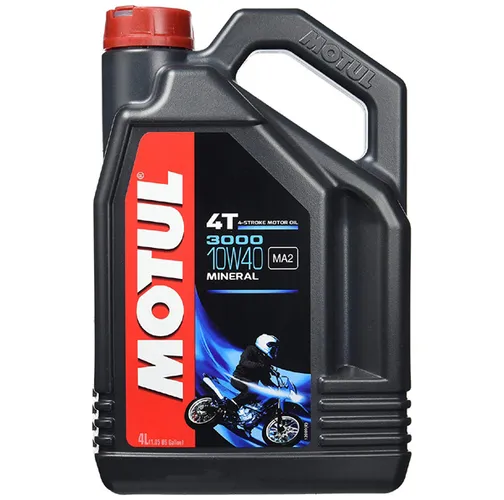Motul 10W40 3000 Mineral 4T Engine Motor Oil 1 Gallon