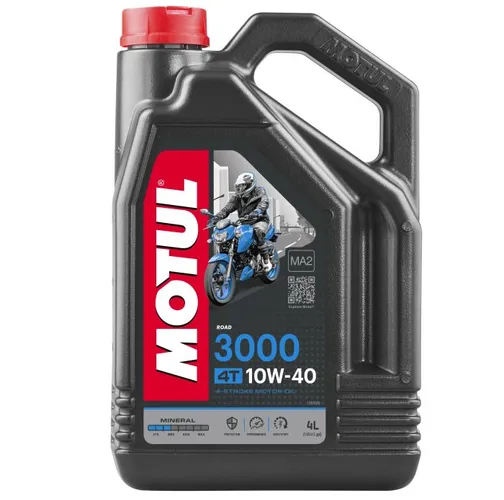 Motul 10W40 3000 Mineral 4T Engine Motor Oil 1 Gallon
