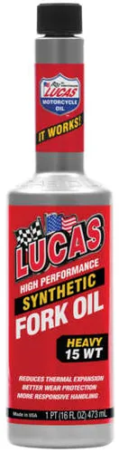 Lucas Synthetic High Performance Fork Oil 15WT 16oz