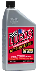 Lucas Synthetic High Performance 10W40 Engine Motor Oil 1qt