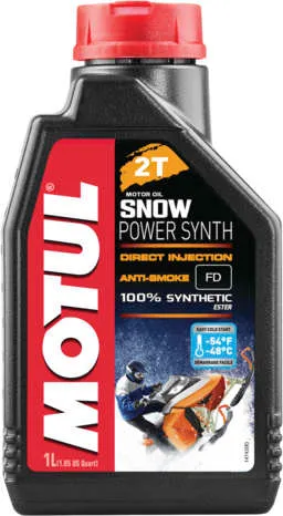 Motul Snowpower 2T Synthetic Engine Motor Oil 1 Quart Liter
