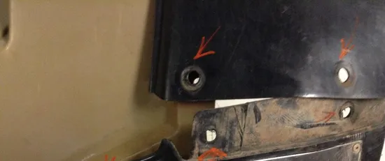 Rear Fender Fenders Plastic 1999 Yamaha Grizzly 600 YFM600FWA 4x4 1247A x