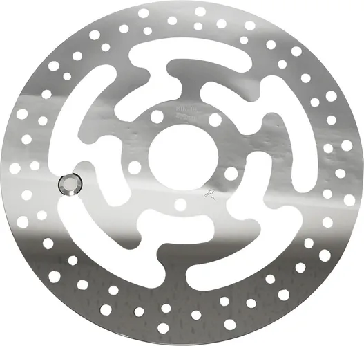 Harddrive Polished SS 11.8in. Front Left Brake Rotor Disc