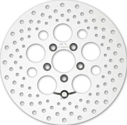 Harddrive Polished Drilled 11.8in. Rear Brake Rotor Disc