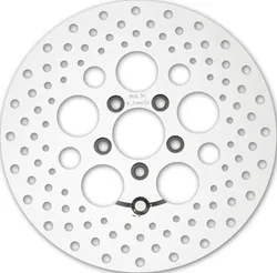 Harddrive Polished Drilled 11.8in. Rear Brake Rotor Disc