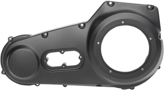 DG Satin Black Aluminum Outer Primary Clutch Cover For HD Softail Dyna