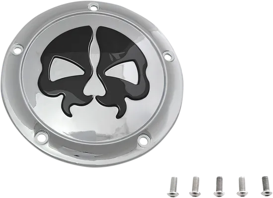 Drag Specialties Split Skull Derby Cover Chrome 1