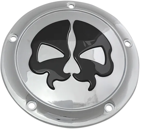 Drag Specialties Split Skull Derby Cover Chrome 2