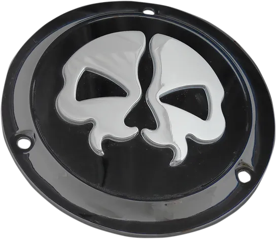 Drag Specialties Split Skull Derby Cover Black