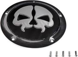 Drag Specialties Split Skull Derby Cover Black