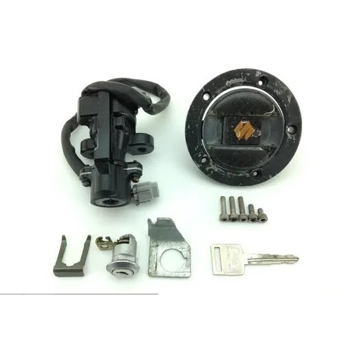 Lockset Ignition Trunk Tank Gas Cap Key 2006 Suzuki GSXR750 1257 x 3