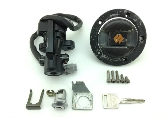 Lockset Ignition Trunk Tank Gas Cap Key 2006 Suzuki GSXR750 1257 x