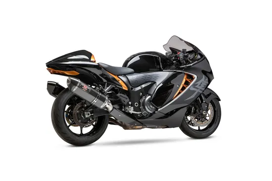 Yosh R-77 Race Dual Slip On SS Exhaust Pipe Muffler 2