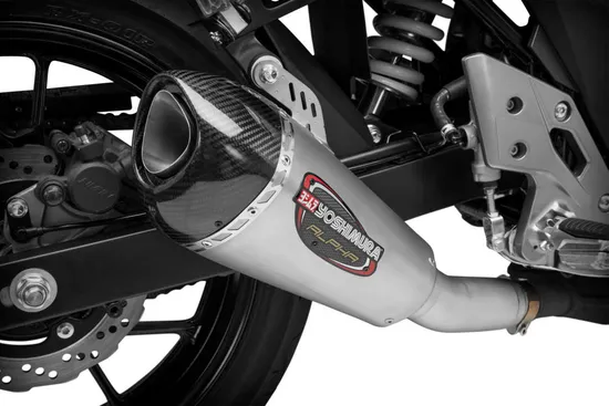 Yosh Alpha T Street Slip On SS Exhaust Pipe Works Suzuki GSX250R