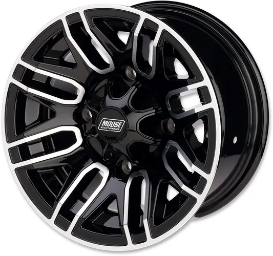 Wheel - 112X - Front/Rear - Black - 12x8 - 4/4 - 4+4 2