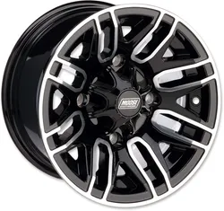 Wheel - 112X - Front/Rear - Black - 12x8 - 4/4 - 4+4
