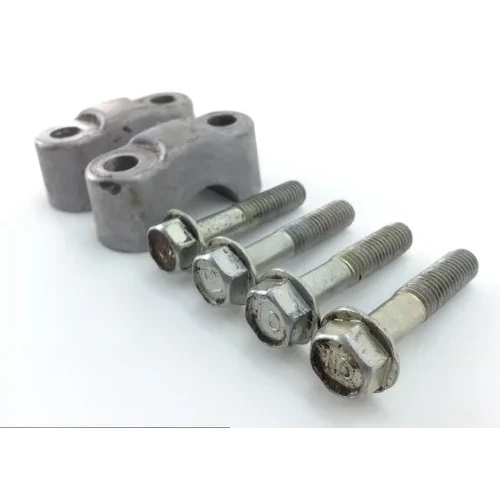 Handlebar Handle Bar Mount Clamps 7/8 04 Kawasaki Prairie 700 KVF700A 4x4 1319 3