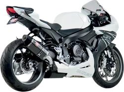 Yosh R-77 Street Slip On CF Exhaust Pipe Suzuki GSXR600 GSXR750