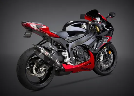 Yosh R-77 Signature Slip On CF Exhaust Pipe Suzuki GSXR600 GSXR750